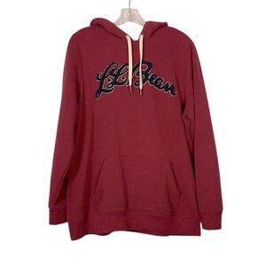 L.L. Bean Red Hoodie Sweatshirt